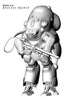 Hasegawa 1/20 Maschinen Krieger Robot Battle V Moon Type MK44H-0 Whiteknight Prototype Kit HA64112