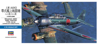 Hasegawa 1/72 Mitsubishi A6M3 Zero Fighter Type 22/32 HAD26