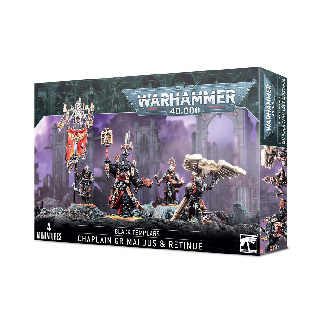 Warhammer 40,000: Black Templars Chaplain Grimaldus & Retinue 55-44