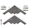 Academy 1/144 US Air Force B-2A Stealth Bomber w/ Mask Set 12645
