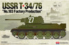 Academy 1/35 Soviet Army USSR T-34/76 Factory No 183 Medium Tank 13505