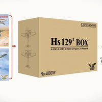 TAKOM 1/48 Hs 129² Big Box Limited Edition (2 aircraft 1 tank + figures) TAK48001W