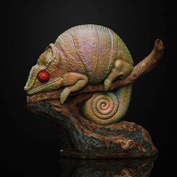 Ninja Printz - 1:1 Panther Chameleon Vignette
