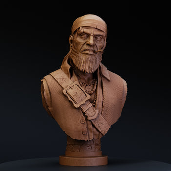 Ninja Printz - 1:8 Silas Scar Beard Fan Art Bust