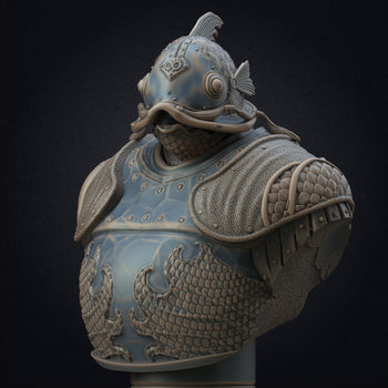 Ninja Printz - 1:8 Sir Catfish (Crimson Desert) Fan Art Bust