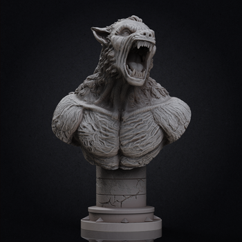 Ninja Printz - 1:8 Werewolf Fan Art Bust