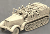 Ninja Printz - 1:72 German WWII WWII German Sd.Kfz.7 Half-Track Vehicle w/10 Crew Figures