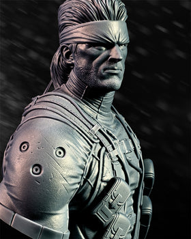 Ninja Printz - 1:8 Solid Snake (Metal Gear Solid) Fan Art Bust
