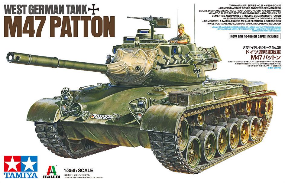 Tamiya 1/35 West German Tank M47 Patton 37028