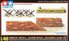 Tamiya 1/48 BRICK WALL/SAND BAG & BARRICADE Set 32508