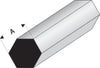 Maquett - Super Styrene Hexagonal Rod 5.00mm x 330mm