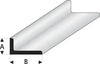 Maquett - Super Styrene L-Beam 4.00mm x 2.00mm x 330mm