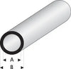 Maquett - Super Styrene Round Tube 8.00mm x 6.00mm x 330mm
