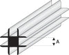 Maquett - Super Styrene Cross Connector 1.00mm x 330mm