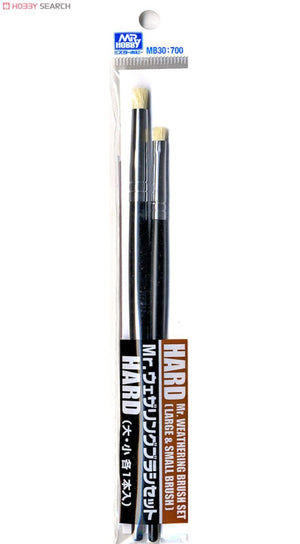 MB-30 Mr Hobby Mr Weathering Brush Set - Hard