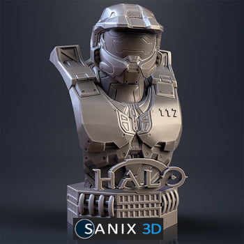 Ninja Printz - 1:8 Master Chief (HALO) Fan Art Bust