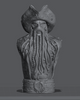 Ninja Printz - 1:8 Davy Jones (Pirates of the Caribbean) Fan Art Bust