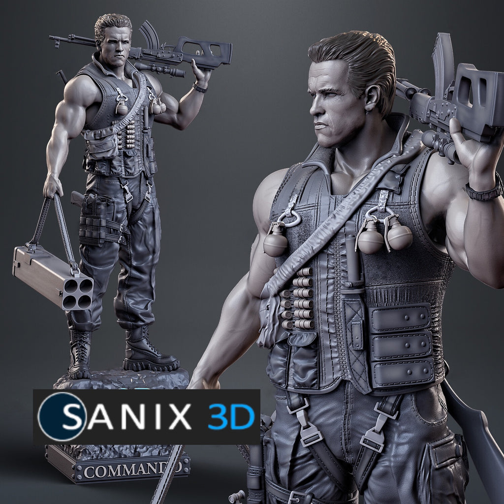Matrix Commando Model Ninja Printz - 1:10 John Matrix (Commando) Fan Art Vignette | Ultimate ...