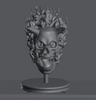 Ninja Printz - 1:8 Flame Skull Bust