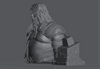 Ninja Printz - 1:8 Thor (God of War) Fan Art Bust