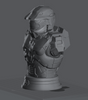 Ninja Printz - 1:8 Master Chief (Halo) Fan Art Bust