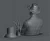 Ninja Printz - 1:8 Freddy Krueger (Nightmare on Elm Street) Fan Art Bust