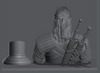 Ninja Printz - 1:8 Geralt of Rivia (The Witcher) Fan Art Bust