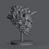 Ninja Printz - 1:8 Flame Skull Bust