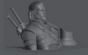 Ninja Printz - 1:8 Geralt of Rivia (The Witcher) Fan Art Bust