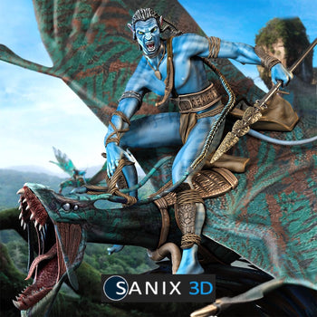Ninja Printz - 1:24 Jake Sully & Leonopteryx (Avatar) Fan Art Vignette
