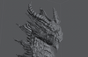 Ninja Printz - 1:8 Elder Red Dragon Bust
