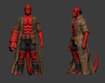 Ninja Printz - 1:12 Hellboy (Hellboy) Fan Art Statue