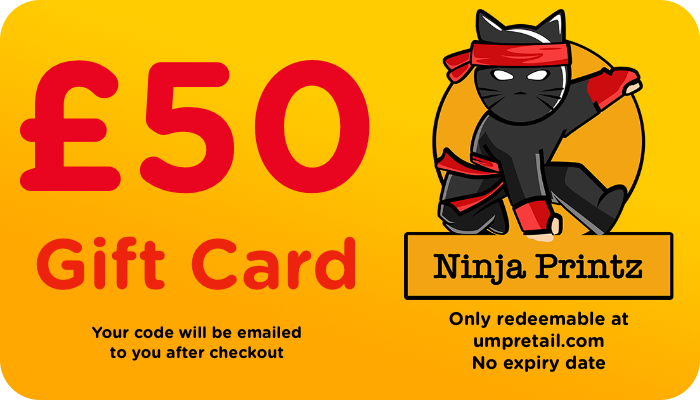 Gift Note Ninja Ninja Printz Gift Card | Ultimate Modelling Products