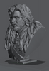 Ninja Printz - 1:8 Jon Snow (Night's Watch) Fan Art Bust
