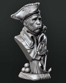 Ninja Printz - 1:8 A Pirate & His Rat Bust