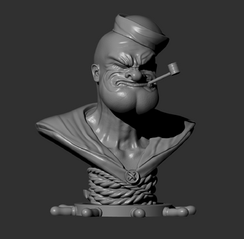Ninja Printz - 1:8 Popeye Fan Art Bust