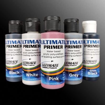Ultimate Primer - 60ml MEGA Set Black/Grey/White/Gloss Black/Pink