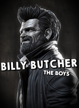Ninja Printz - 1:8 Billy Butcher (The Boys) Fan Art Bust