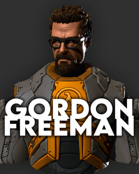 Ninja Printz - 1:8 Gordon Freeman (Half-Life) Fan Art Bust