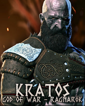 Ninja Printz - 1:8 Kratos (God of War) Fan Art Bust