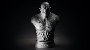 Ninja Printz - 1:8 Azog the Defiler (The Hobbit) Fan Art Bust