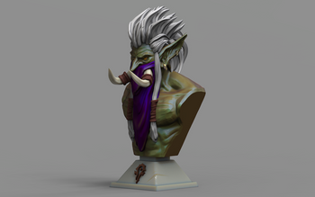 Ninja Printz - 1:8 Zul'Jin (World of Warcraft) Fan Art Bust