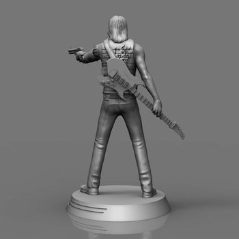 Ninja Printz - 1:12 Johnny Silverhands (Cyberpunk 2077) Fan Art Statue
