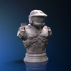 Ninja Printz - 1:8 Master Chief (Halo) Fan Art Bust