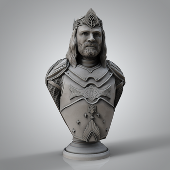 Ninja Printz - 1:8 King Aragorn (LoTR) Fan Art Bust